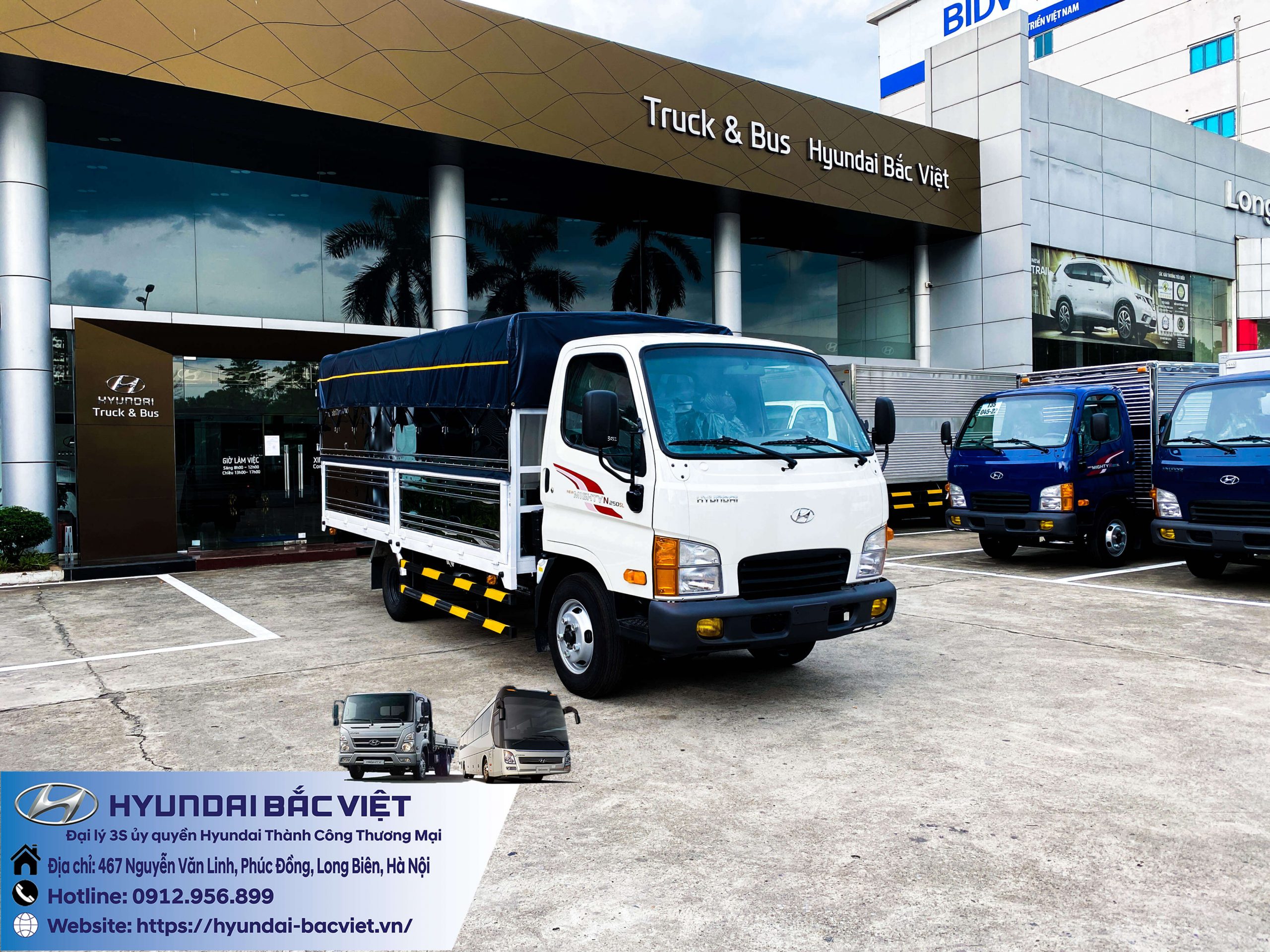 Xe Ô Tô Tải N250SL Hyundai Bắc Việt Xe Ô Tô Tải N250SL Hyundai Bắc Việt