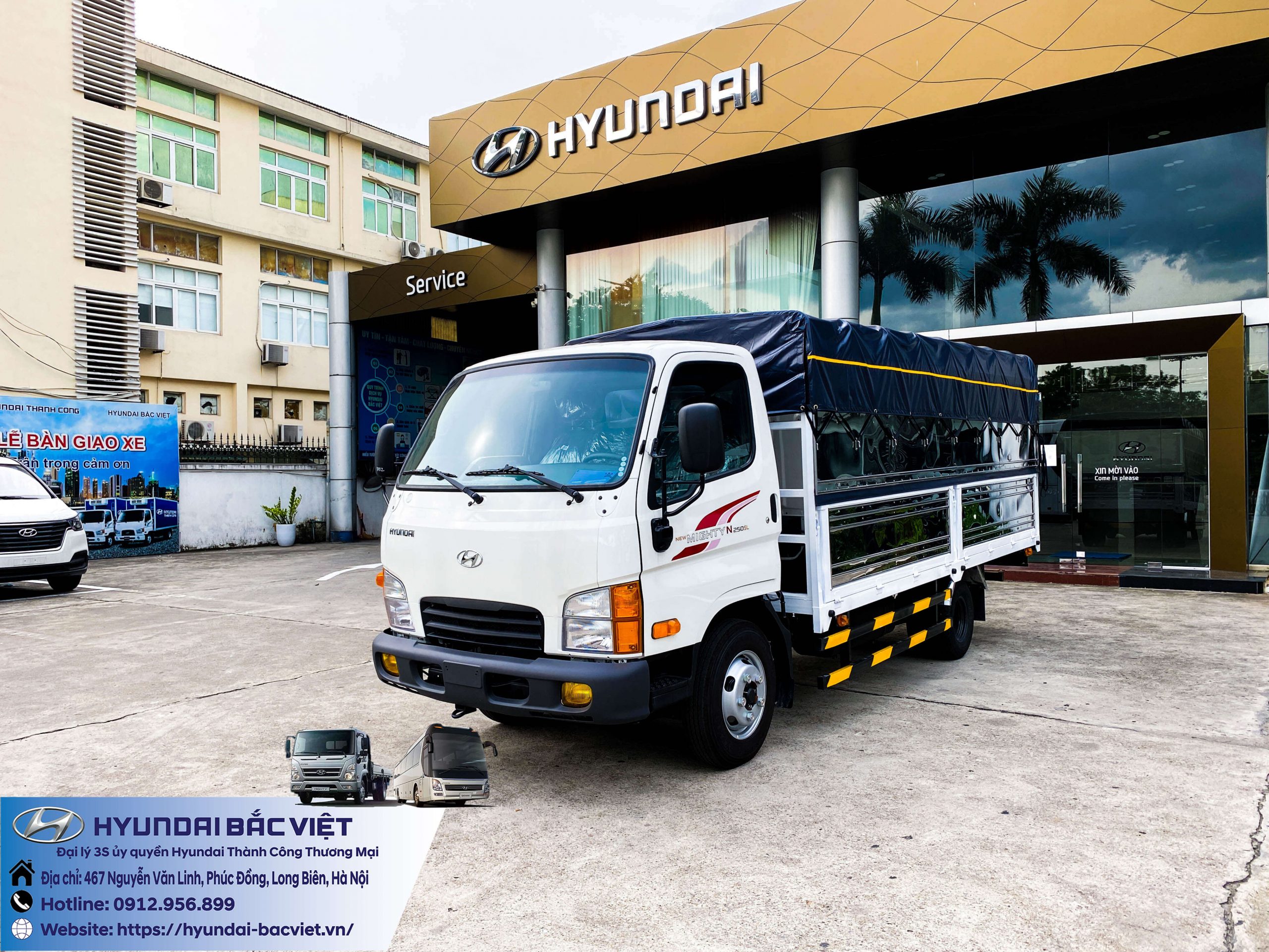 Xe Ô Tô Tải N250SL Hyundai Bắc Việt Xe Ô Tô Tải N250SL Hyundai Bắc Việt