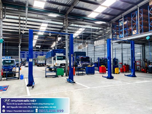 xưởng dịch vụ hyundai bắc việt